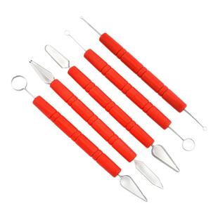 食品雕刻刀厨师拉花刀水果雕花刀掏刀双线V型拉线刀O型拉刻刀套装