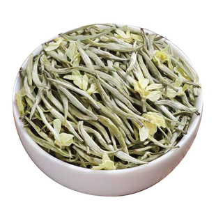 2025新茶特级茉莉针王正品茉莉花茶浓香型飘雪大白毫银针茶叶500g