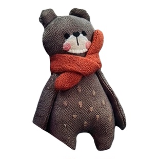 适用问界M5M7M8M9汽车出风口装饰布艺小熊车载香熏夹车内饰品摆件