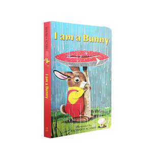 现货【英文原版】 i am a bunny 我是一只兔子 大自然之美 纸板书 2-5岁 儿童英语故事书 幼儿0-3  Richard Scarry作品