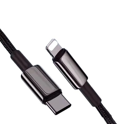 凯粤达适用苹果数据线快充PD27W线iPhone8/x/xr/11/13/14/12/xs/maxpro手机USB车载编织线加长耐用充电二合一