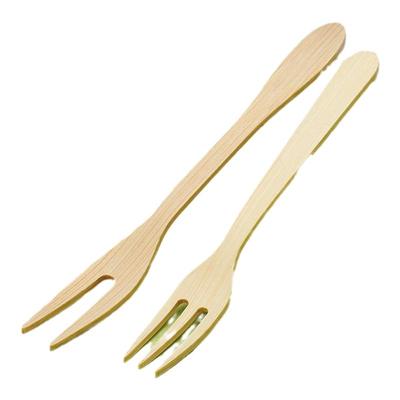 一次性可降解环保竹叉水果叉点心小吃竹制叉月饼竹签小叉沙拉叉