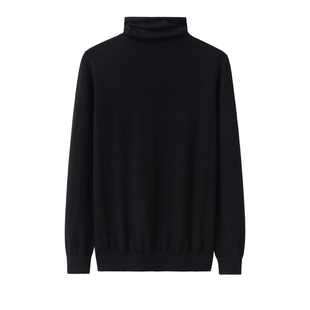 鄂尔多斯市精纺山羊绒堆领女套衫打底纯山羊绒细纱羊绒精纺薄羊绒