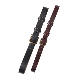 2.3/3.0霍尔文Horween手工皮带男复古铜扣头层牛皮女士细腰带定制