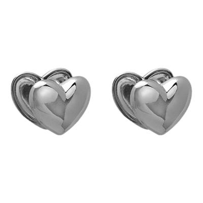 欧美金属爱心无耳洞耳夹耳钉女春天轻奢高级感小众设计冷淡风耳饰