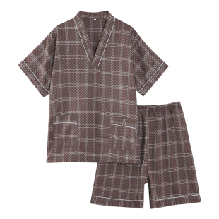 2025新款浴袍汗蒸服男桑拿睡衣女款柔软弹力按摩服汤泉SPA浴服