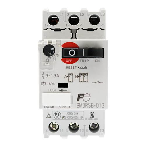 富士BM3RSB-013 9-13A电动机启动过载保护马达断路器 原装正品