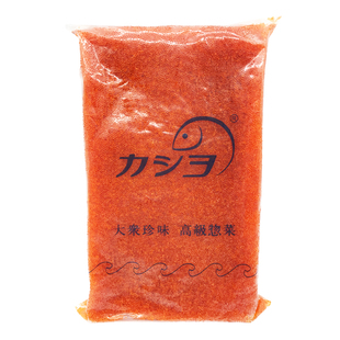 华昌中粒红蟹籽1kg寿司材料即食中粒红鱼籽速冻飞鱼籽蟹子鱼子