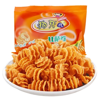 狗牙儿比萨卷锅巴多包怀旧零食