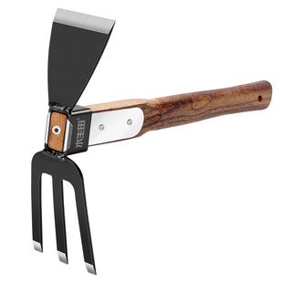 锄头家用种菜锰钢一体农用挖地开荒小型除草专用锄草挖土松土木柄