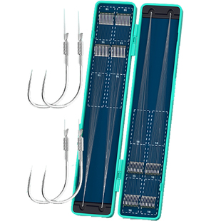 鱼钩成品子线双钩野钓刺金袖钩钓鱼钩鲫鱼钩无倒刺无刺防缠手工