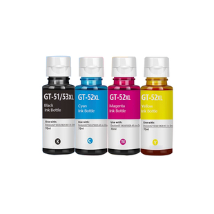 【原装品质】申色适用惠普Smart Tank592/593打印机墨水GT51/GT52/GT53专用四色喷墨补充液黑彩色墨汁