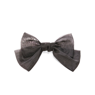 reefur新款黑色 梨花基本款简约双层立体蝴蝶结发箍发卡日本发饰