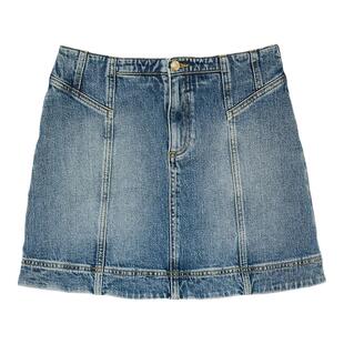 【惊喜直降】bash春季学院风立体剪裁法式棉质牛仔半身裙1E25BIA
