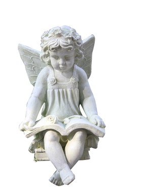 欧式创意小天使工艺品看书台阶