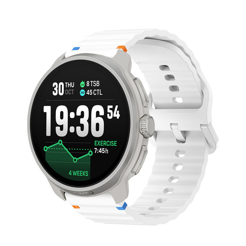适用SUUNTO RUN手表带RACE松拓VERTICAL2波浪纹Nautic S硅胶OCEAN