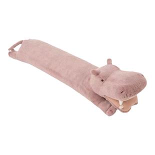 大嘴河马长条靠垫午睡枕靠枕颈枕腰枕 侧睡夹腿抱枕 节日送礼