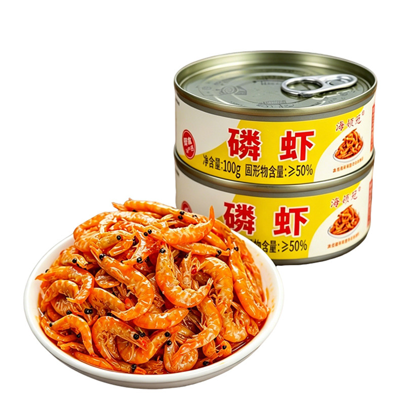 香辣磷虾罐头即食方便速食下饭菜