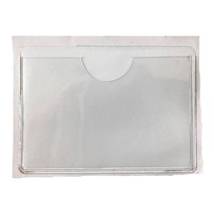 pvc物料标识透明卡套软膜仓库塑料带胶标价签保护套插卡片袋定制