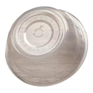 一次性塑料圆形无盖外卖家用商用加厚胶碗带盖圆饭碗冰汤粉打包盒