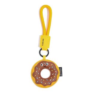 汉堡小挂件仿真美食皮质钥匙扣书包挂链可爱情侣礼物可定制印LOGO