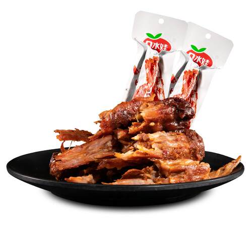 口水娃卤味烤脖手撕风干烤脖麻辣鸡脖湖南特产解馋小零食麻辣小吃