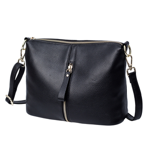 女款包包2025新款秋天百搭潮包真皮单肩斜挎包女软牛皮手提水桶包