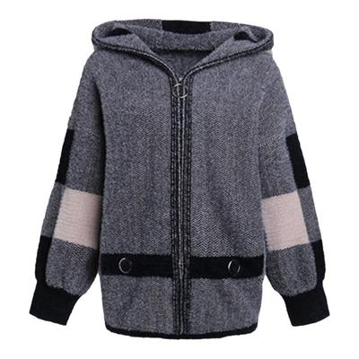 恒源祥秋冬装加厚连帽外套女上衣