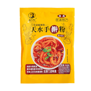 天水麻辣烫手擀粉甘肃风味348g袋装鲜粉麻辣粉手擀粉条土豆粉速食
