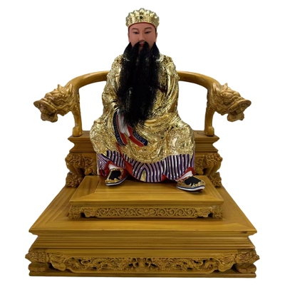 保生大帝吴真人樟木雕刻大道公
