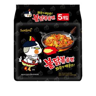 韩国进口正宗三养火鸡面超辣芝士奶油干拌面炸酱面方便面汤面泡面