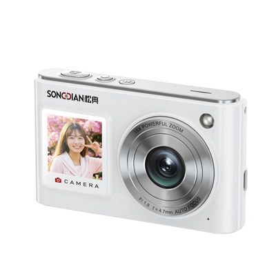 松典DC325相机学生入门双屏自拍数码高清旅游校园口袋卡片机替ccd