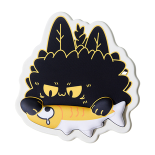 国家宝藏x你好历史文创不如摸鱼鼠标垫黑猫防滑垫电脑办公护腕垫