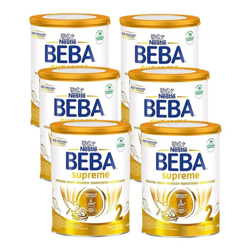 欧洲直邮雀巢BEBA至尊2段婴幼儿牛奶粉800g/罐6个月以上-3岁