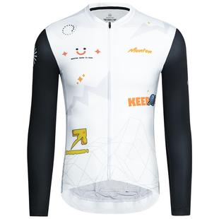 Monton专业骑行服长袖男款春秋季脉腾公路自行车装备透气上衣星球