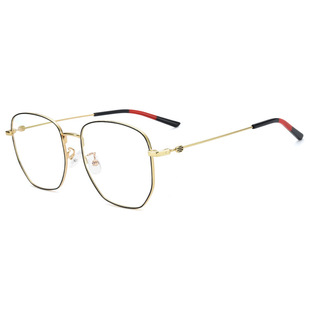 克莉伦丝 女款不规则韩版文艺复古全框网红合金框架近视镜03690