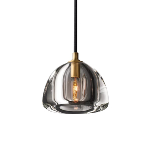 RH Hemisphere全铜水晶吊灯高档餐厅卧室床头灯入户玄关吧台吊灯