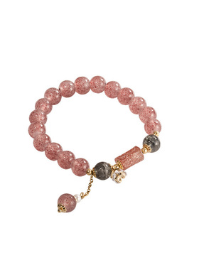 南瓜先生新中式粉色珠子手链