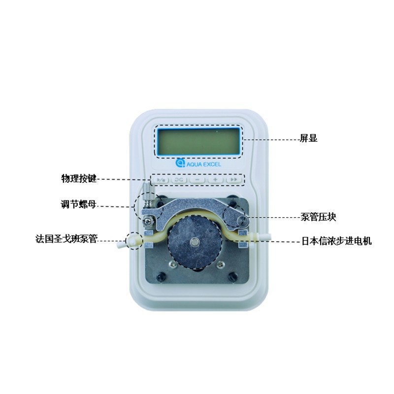AE-K03新款升级版钙反蠕动泵 SPS海水钙反应器钙反专用滴定泵
