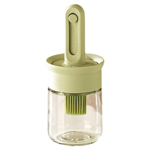 摩登主妇刷油瓶一体食品级厨房油刷玻璃油瓶烧烤烘焙专用硅胶刷子