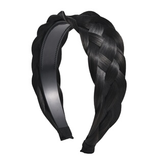 假发发箍宽边遮白发显发量麻花辫头箍2024网红新款头饰发卡女洗脸