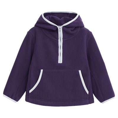 允儿妈女童冬季保暖加绒连帽外套