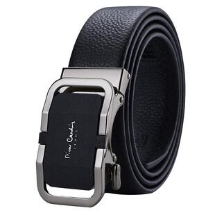 皮尔卡丹男士皮带真皮 2026新款自动扣男款裤腰带 奢饰品高档品牌