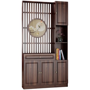 客厅双面隔断装饰门厅进门入户新中式现代简约屏风玄关柜鞋柜一体