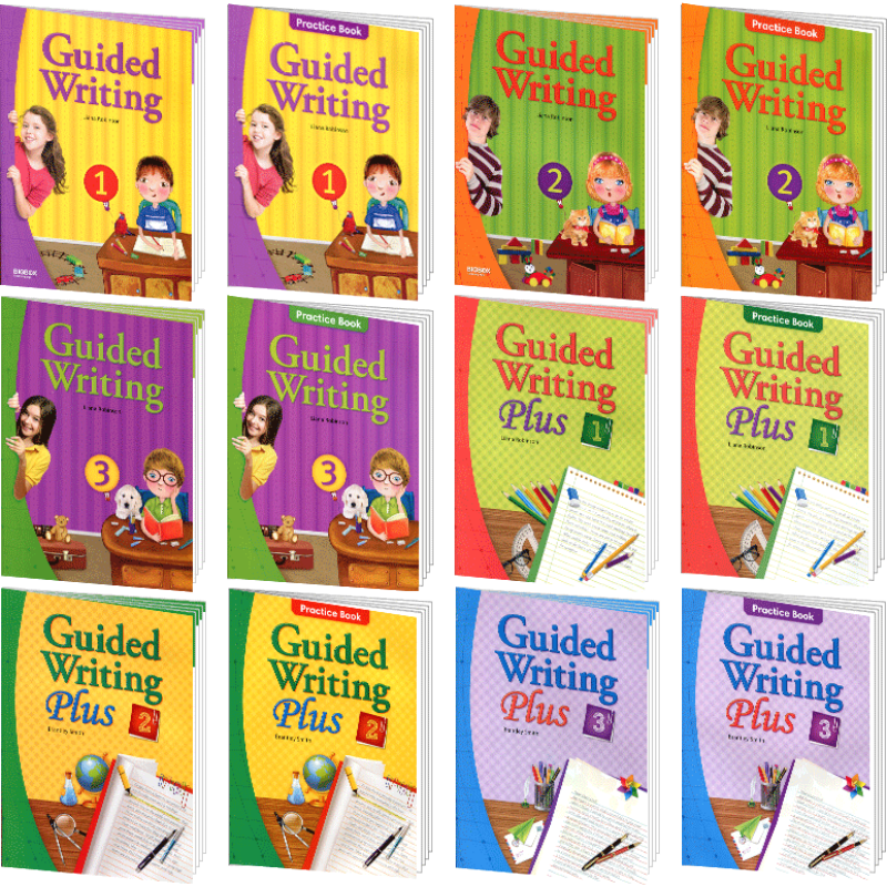 guided writing 1-3 美国小学英语 初高级少儿英语写作专项教材书