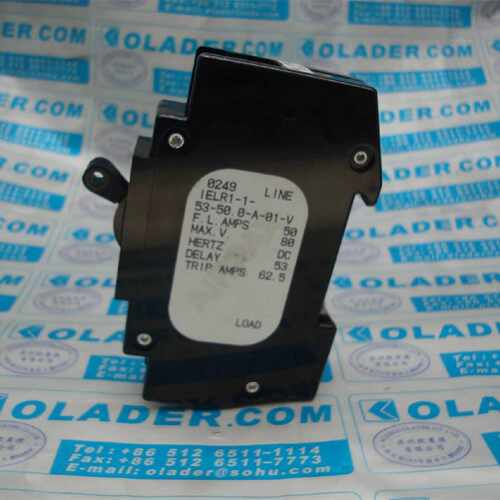 议价AIRPAX埃伯斯 IELR1-1-53-50.0-A-01-V 设备保护断路器 1P 50