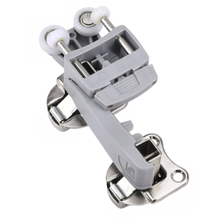 衣柜橱柜折叠门五金配件对折四折书柜推拉滑轮移门轮橱柜单轮吊滑