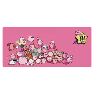 星之卡比鼠标垫超大女生可爱键盘滑垫粉色大号办公室桌垫游戏防滑
