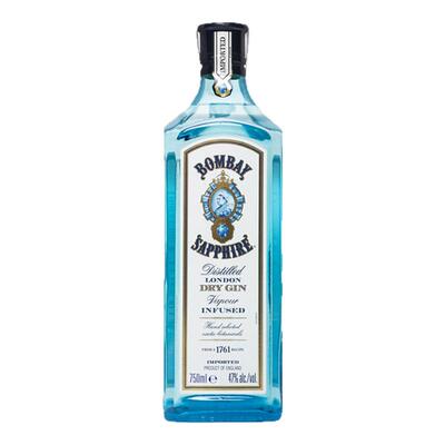 【国行】750ml孟买蓝宝石金酒 杜松子酒gin酒鸡尾酒金汤力洋酒