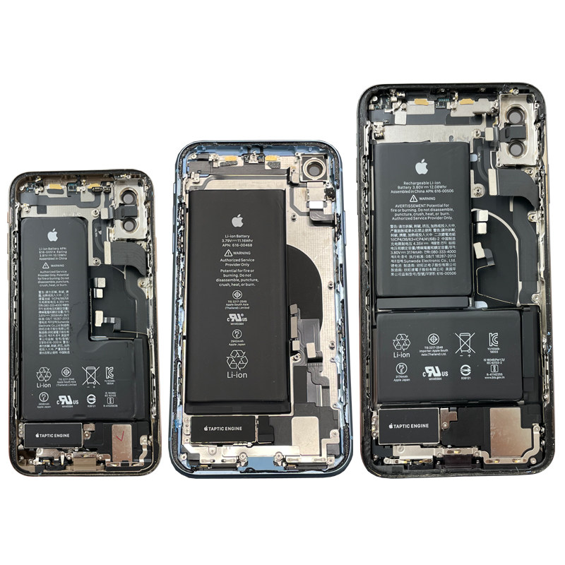 苹果X后壳总成 XR后盖玻璃 11原装拆机外壳XS  XSMAX底壳总成配件